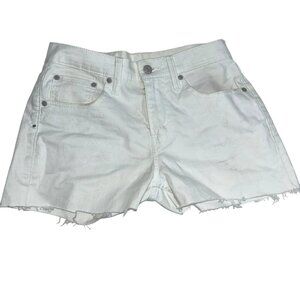Levis white classic 511 's jean cutoffs shorts 28